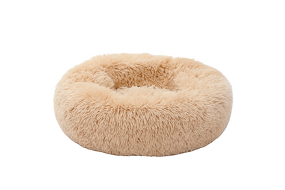 Cama Redonda 40cm para Cães e Gatos - Acolchoado Longo e Super Macia