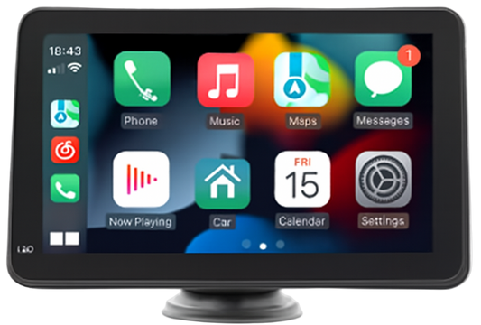 Central Multimídia 7" SmartCar - CarPlay & Android Auto Sem Fio + Tela IPS