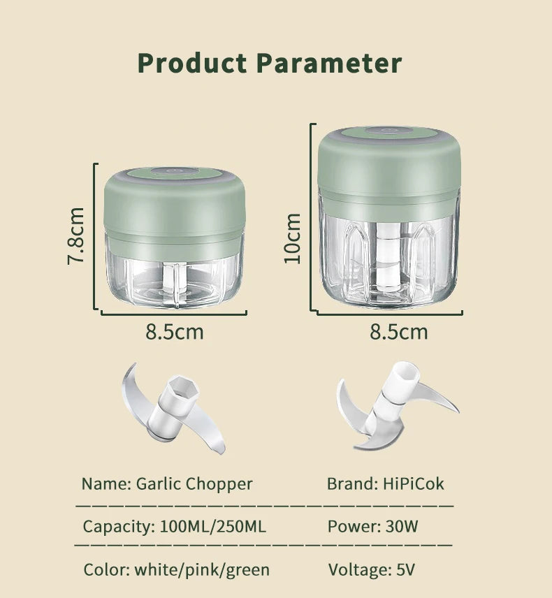 Moedor de Carne Elétrico Portátil