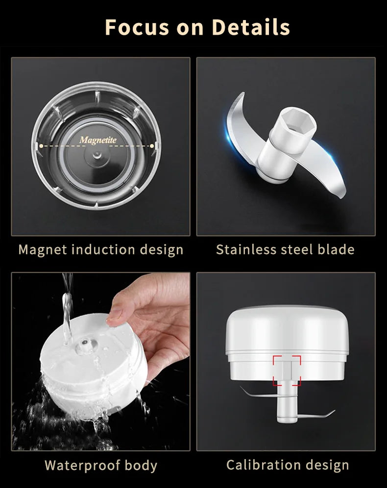 Moedor de Carne Elétrico Portátil