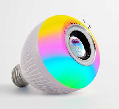 Luminária Inteligente 3 em 1 - Iluminação, Som e Controle Remoto