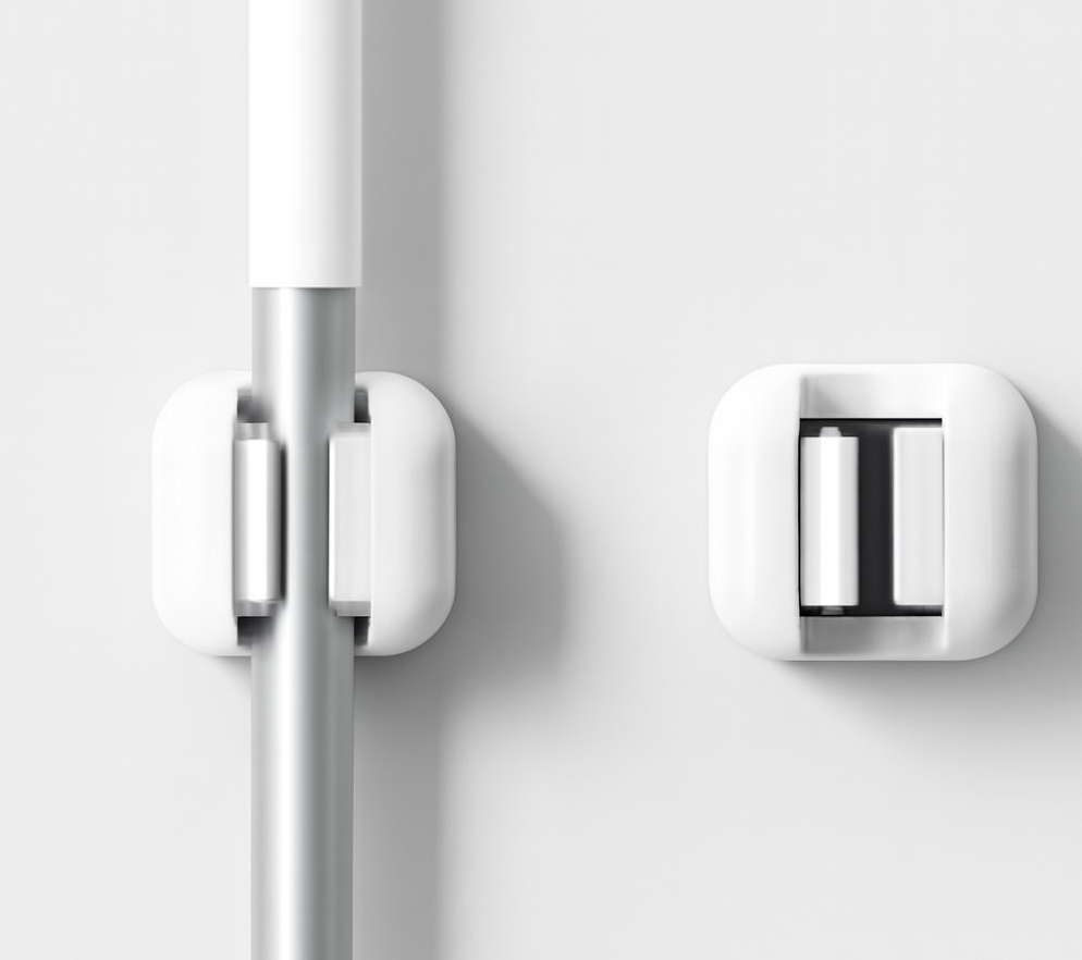 Organizador de Vassoura e Pá - Suporte Adesivo sem Furação para Cozinha e Banheiro