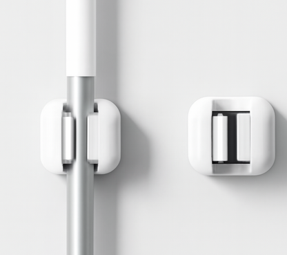 Organizador de Vassoura e Pá - Suporte Adesivo sem Furação para Cozinha e Banheiro