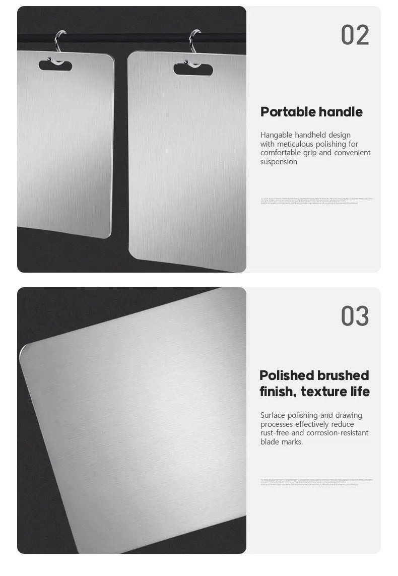 Tábua de Corte de Aço Inoxidável