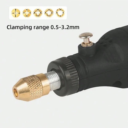 Mini Furadeira Elétrica sem Fio - Ferramenta Rotativa USB para Artesanato