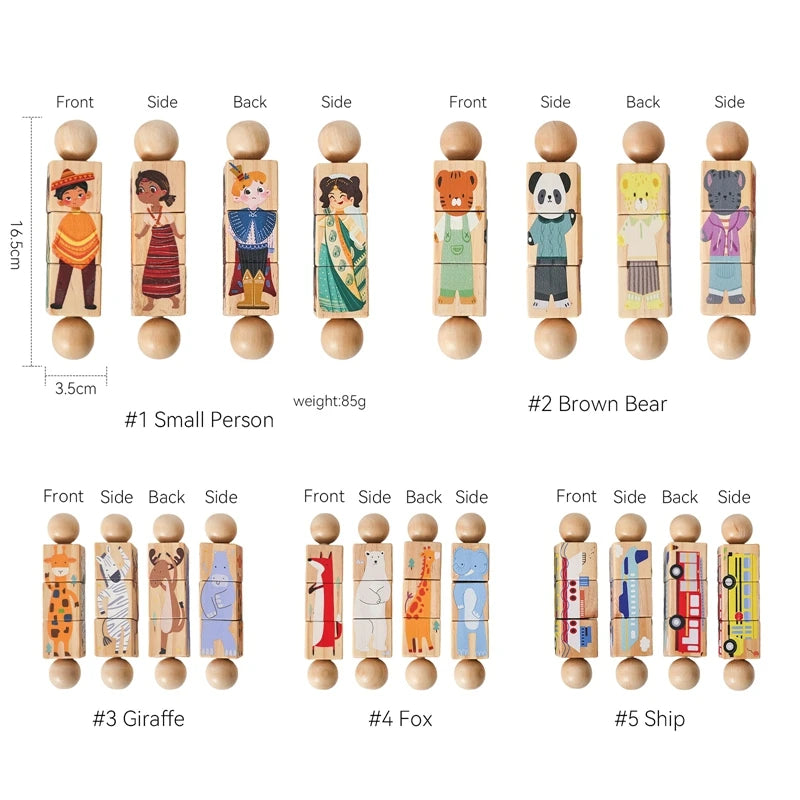 Quebra cabeça giratório 4pcs