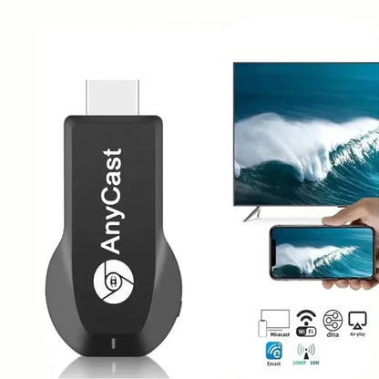 Adaptador Any Cast® WiFi M2 Plus - Transmissão 4K/1080P do Celular para TV