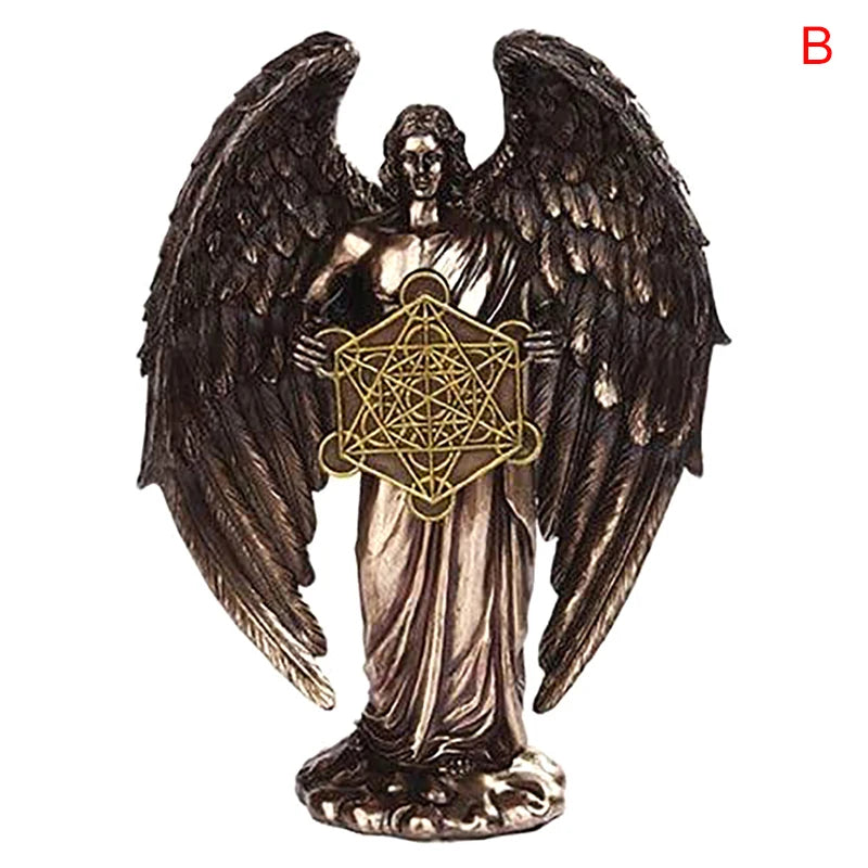 Escultura de Anjo Geométrica