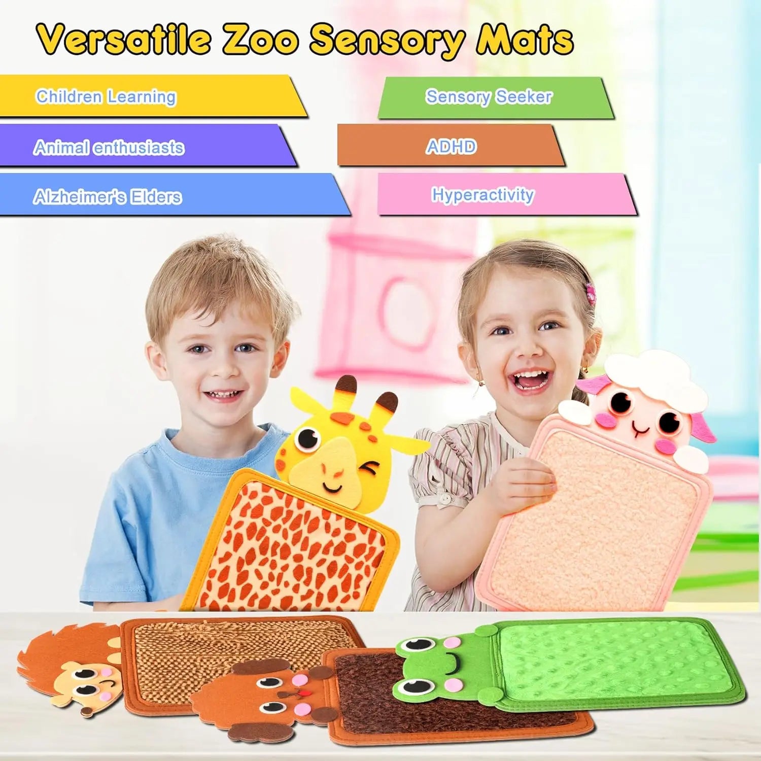 Maleta Temática de Cores para Desenvolvimento Sensorial Tátil