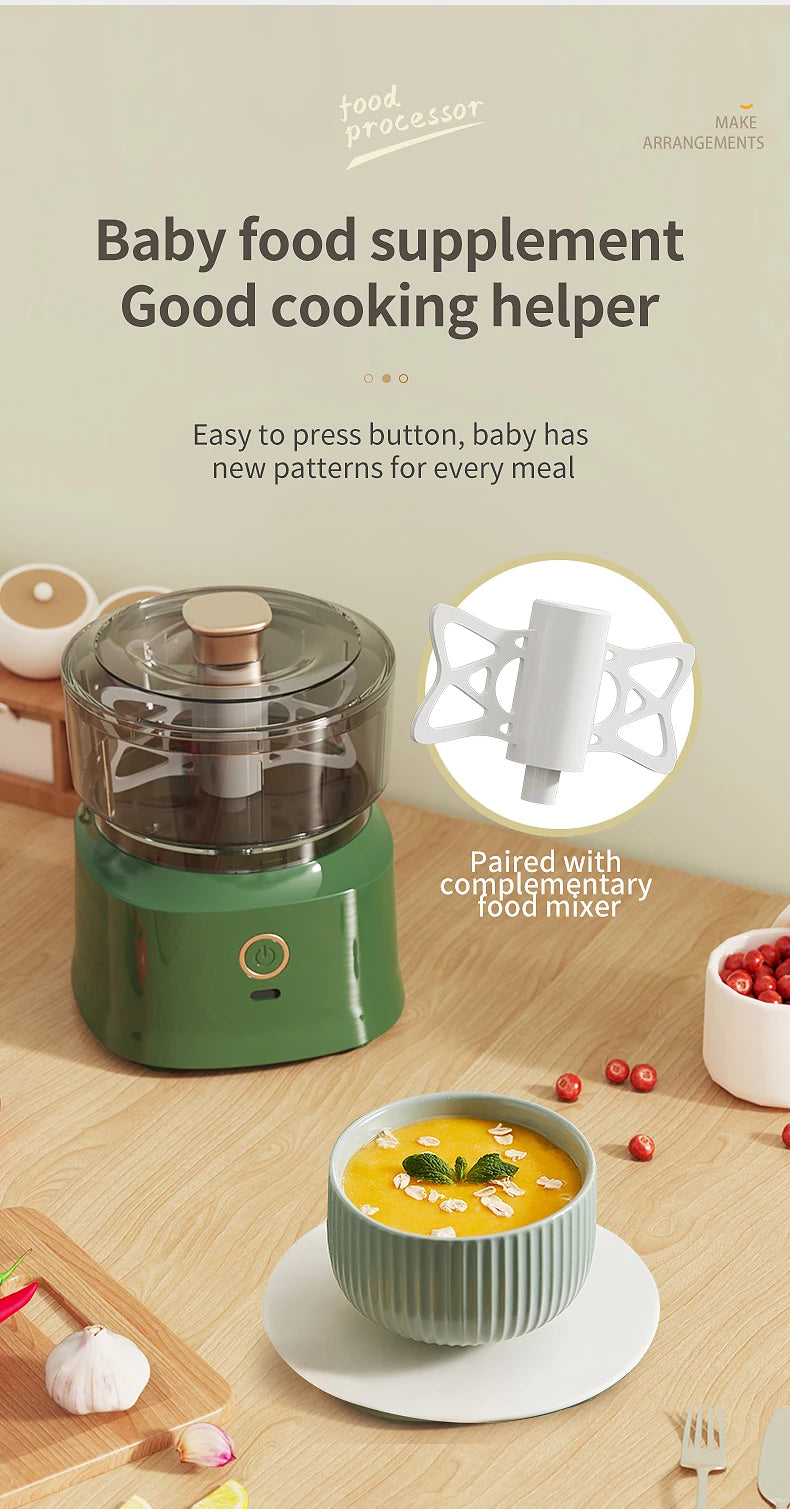 Mini Triturador de Alho Elétrico