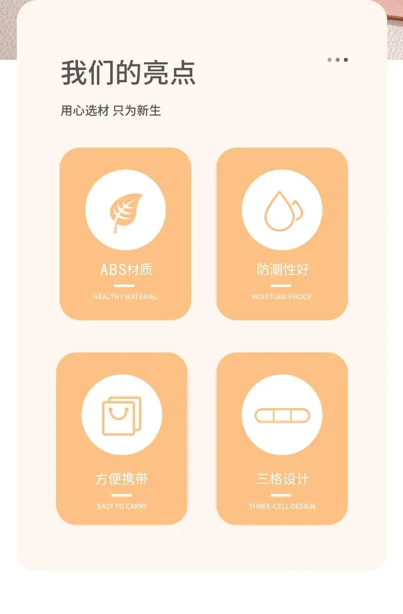 Mini Caixa de Armazenamento de Remédios Box Storage®