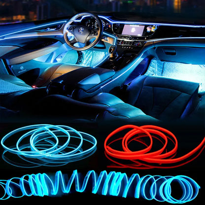 Kit Iluminação Atmosfera Carro - Luzes LED RGB para Personalizar Seu Interior