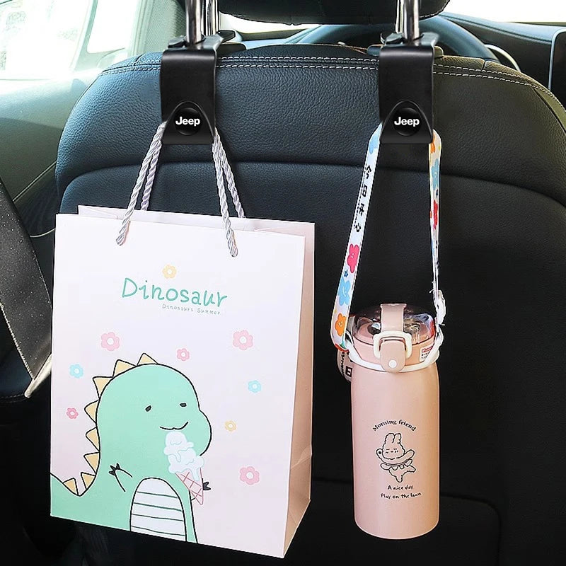 Cabide Universal para Carro - Organize Casacos e Sacolas no Banco do Passageiro