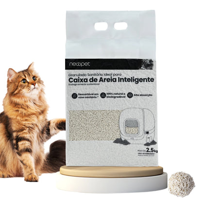 Areia Higiênica Newpet® Tofu - Grãos de 2mm que Aglomeram em Segundos