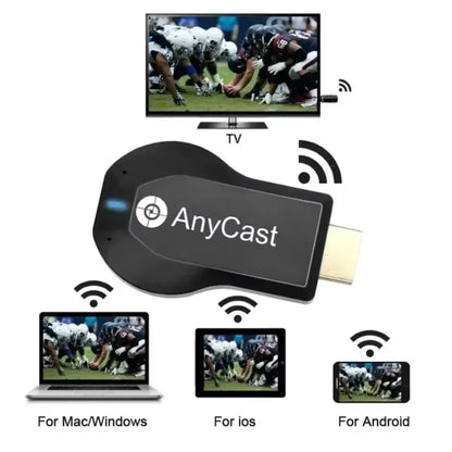 Adaptador Any Cast® WiFi M2 Plus - Transmissão 4K/1080P do Celular para TV