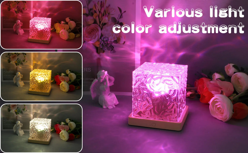 Luz Rotativa Chama Noturna