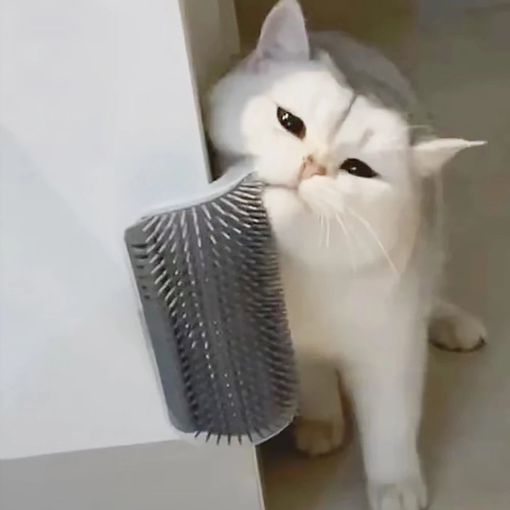 Escova Massageadora para Gatos - Remove Pelo e Relaxa seu Pet