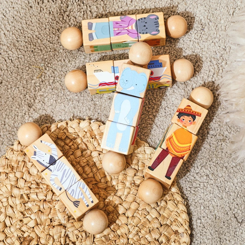 Quebra cabeça giratório 4pcs