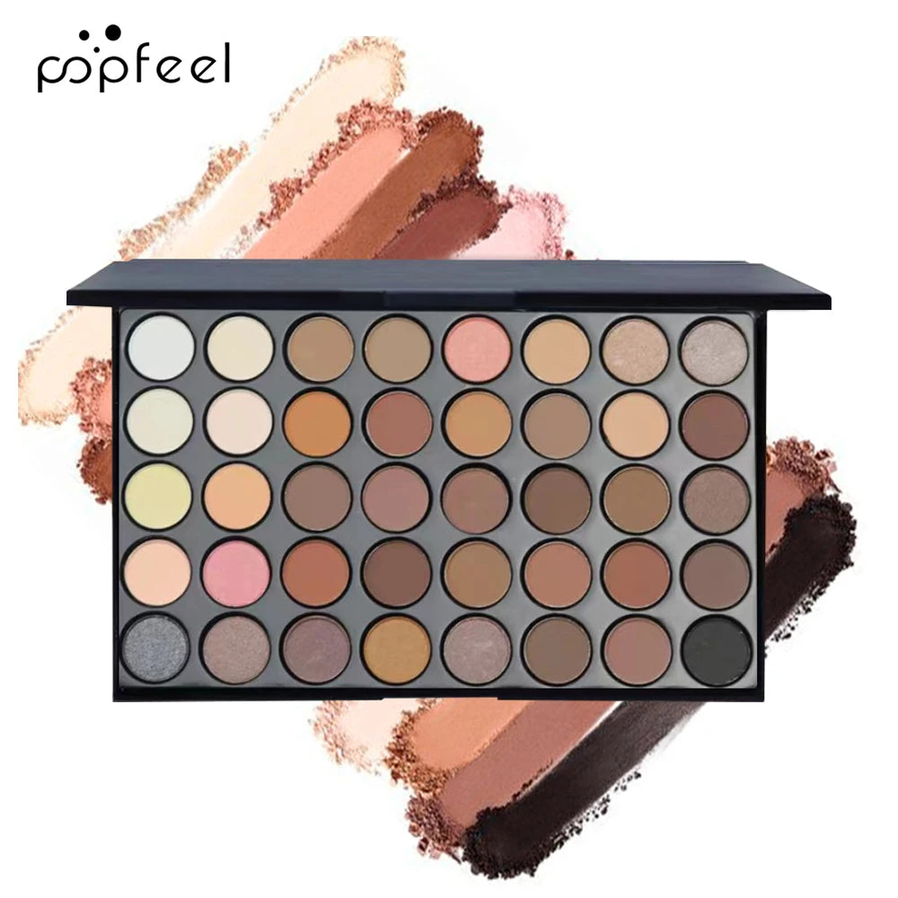 Kit Maquiagem Profissional POPFEEL - Paleta de Sombras + Delineador + Máscara