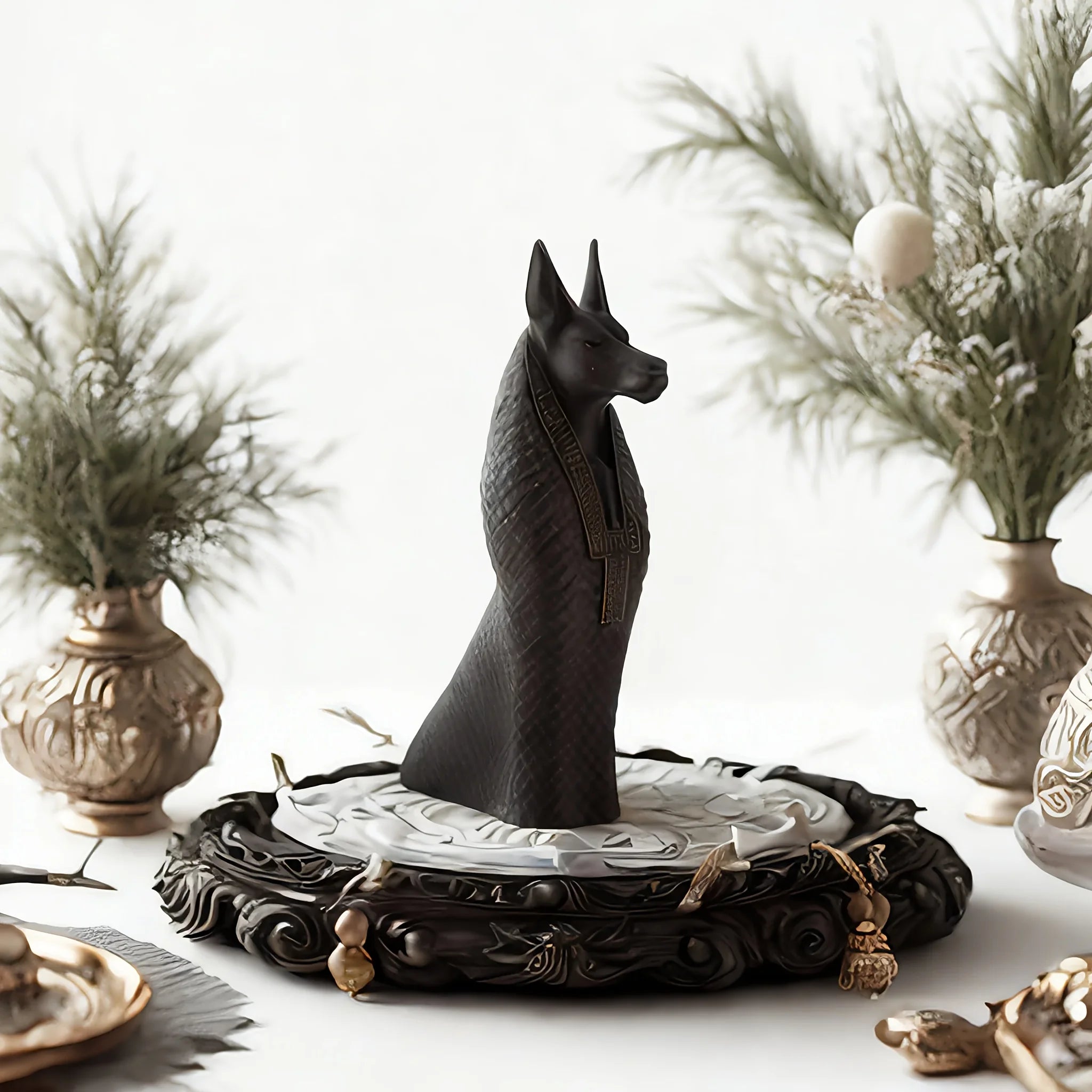 Estátua Anúbis Black de Decoração