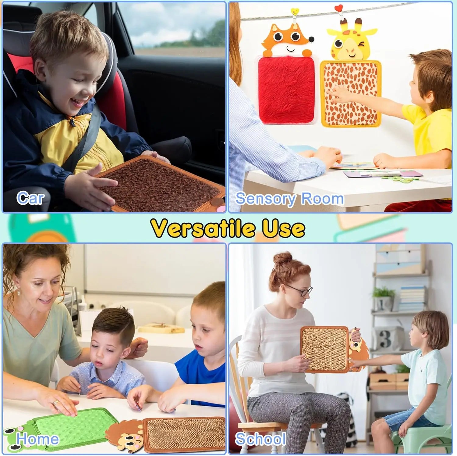 Maleta Temática de Cores para Desenvolvimento Sensorial Tátil