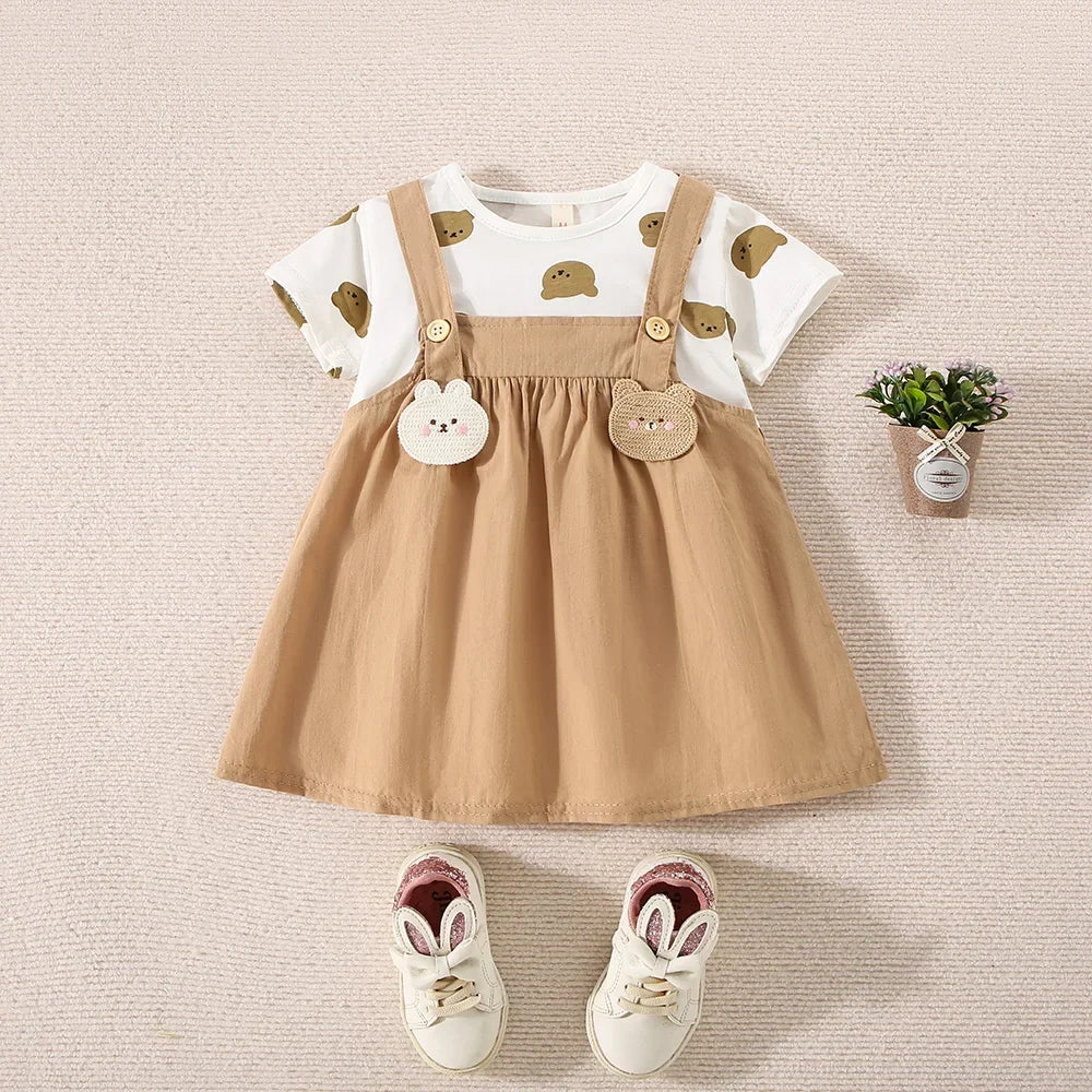 Vestido Manga Curta Bebê Feminino