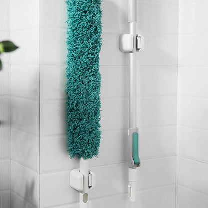 Organizador de Vassoura e Pá - Suporte Adesivo sem Furação para Cozinha e Banheiro