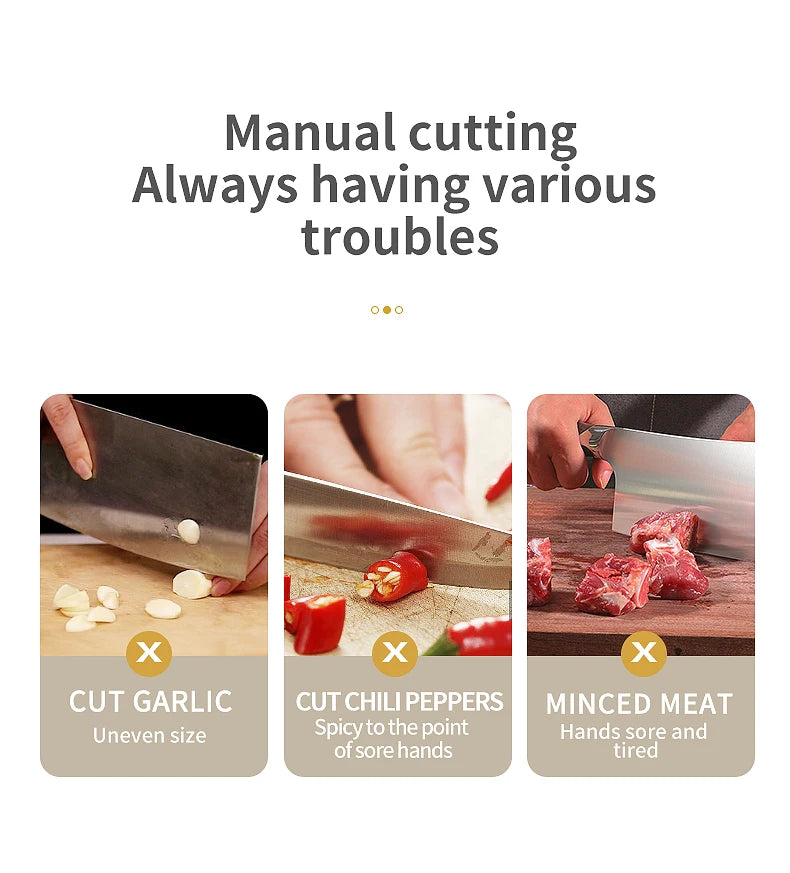 Mini Triturador de Alho Elétrico