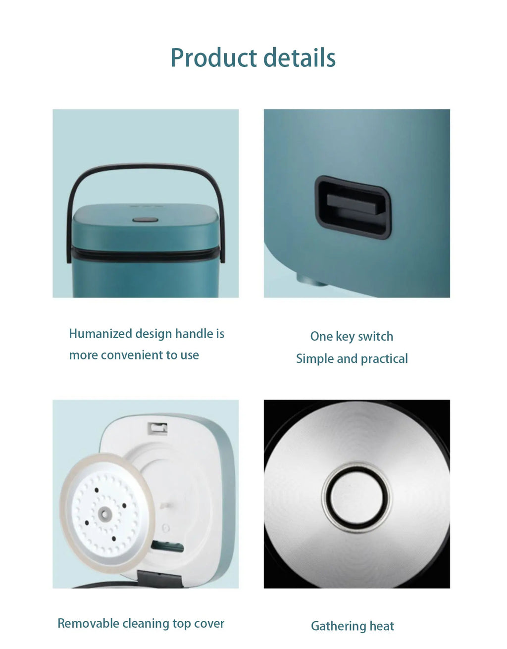 Mini Panela Elétrica Portátil Jiashi