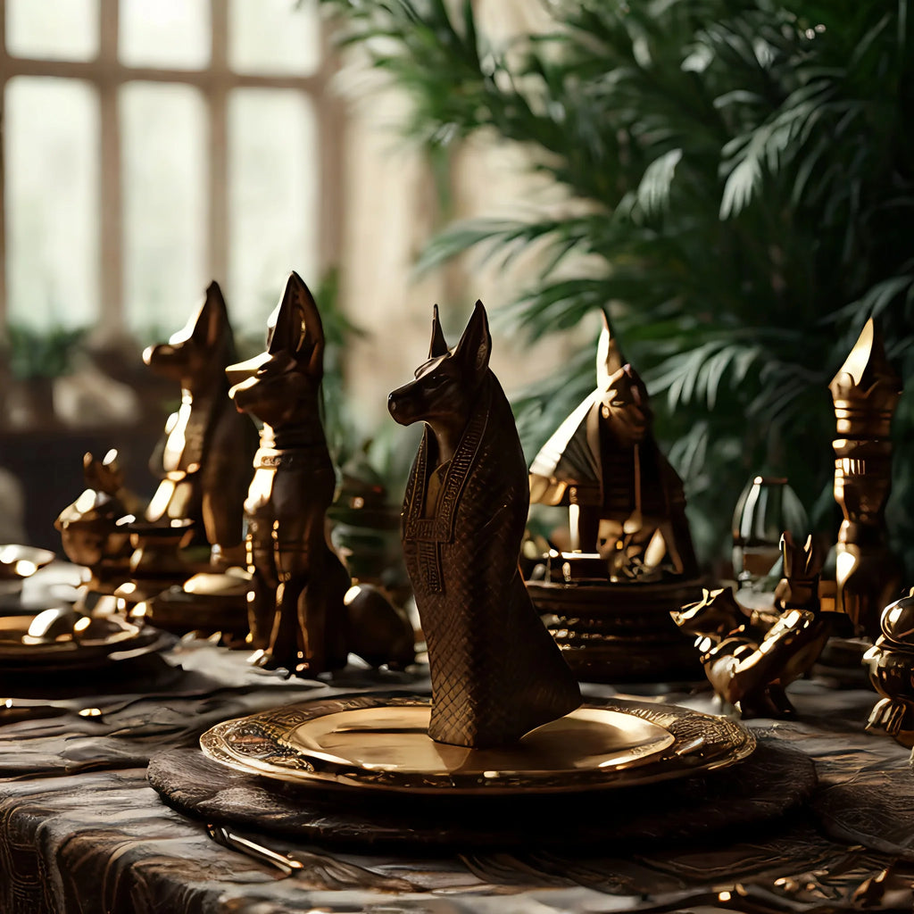 Estátua Anúbis Black de Decoração