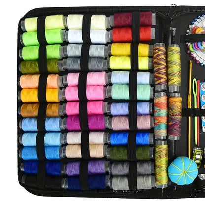 Kit Costura Completo 48 Peças - Necessaire com Linhas, Agulhas e Acessórios
