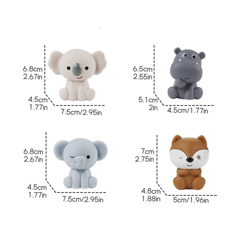 Fantoche de Dedo para Banho de Criança 3pcs