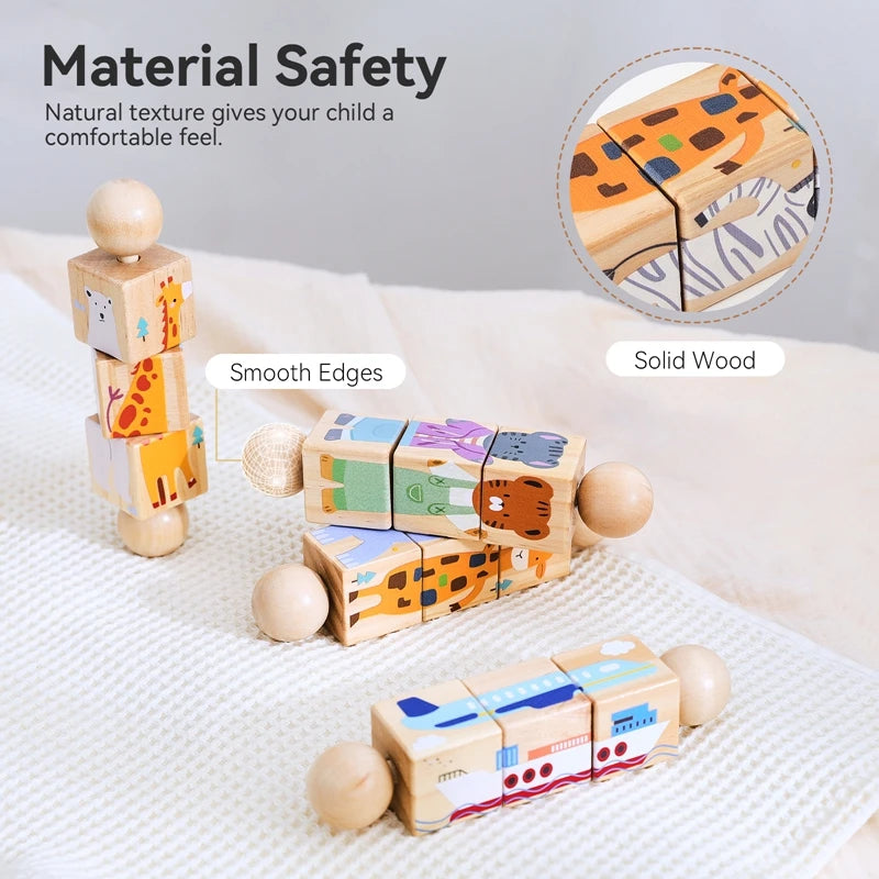 Quebra cabeça giratório 4pcs