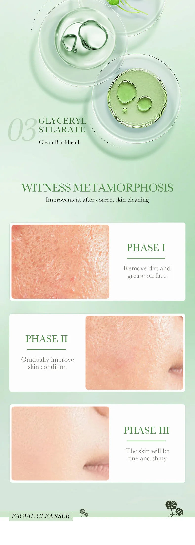 Hidratante de Limpeza Facial Bioaqua Centella