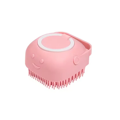 Escova de Banho Massageadora - Silicone Macio para Cães e Gatos