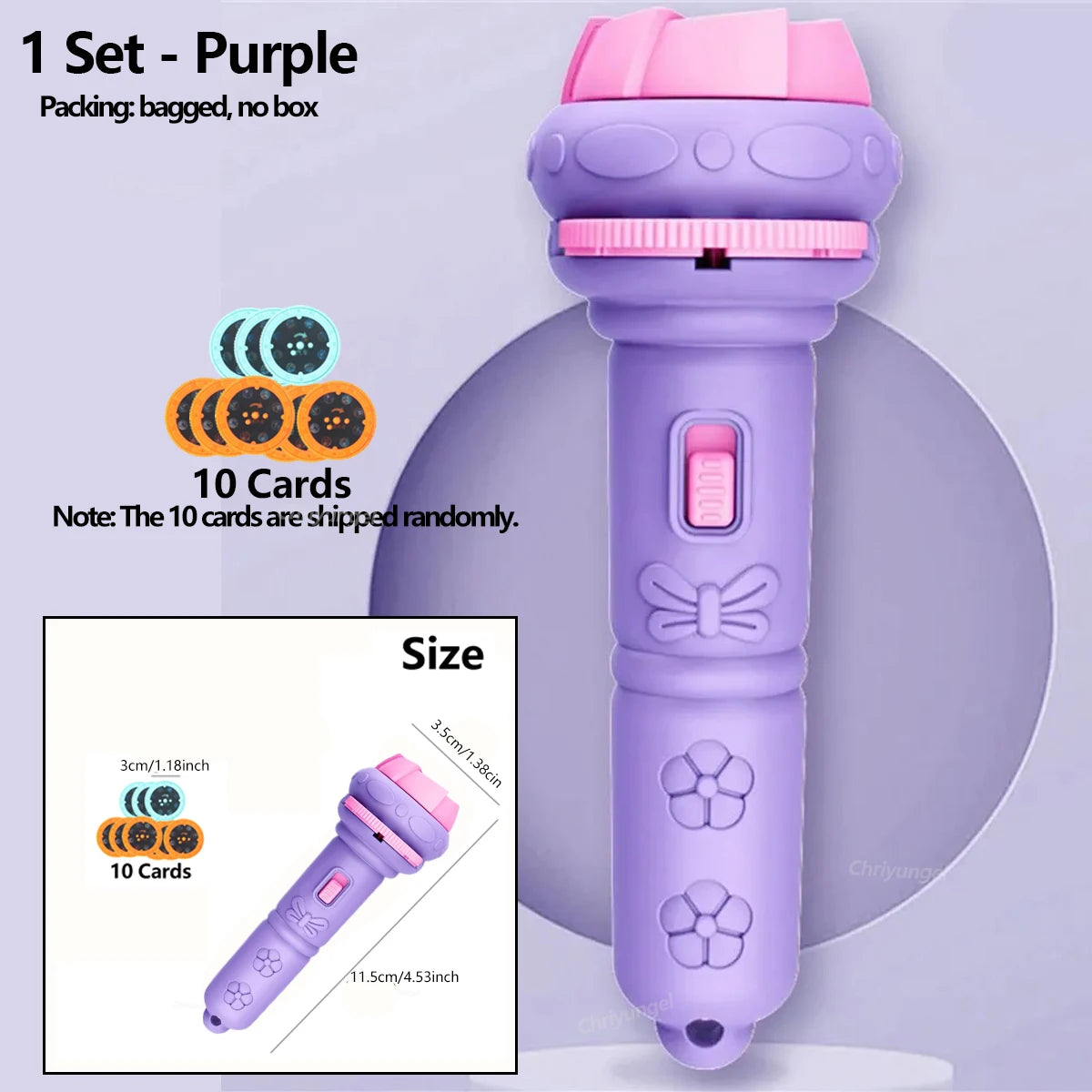 Lanterna de Projeção 3D para Crianças