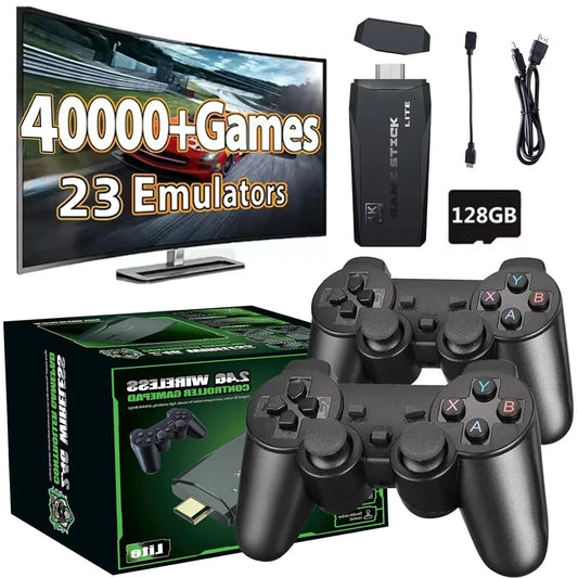 Console Retro 10.000 Jogos - 2 Controles Sem Fio e Tecnologia 4K