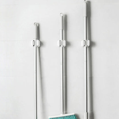 Organizador de Vassoura e Pá - Suporte Adesivo sem Furação para Cozinha e Banheiro