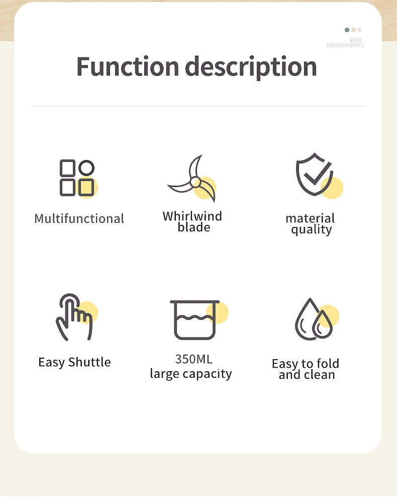 Mini Triturador de Alho Elétrico
