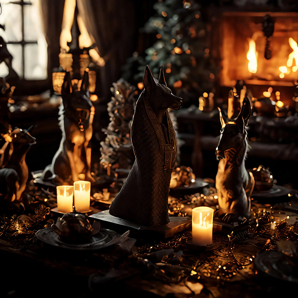 Estátua Anúbis Black de Decoração