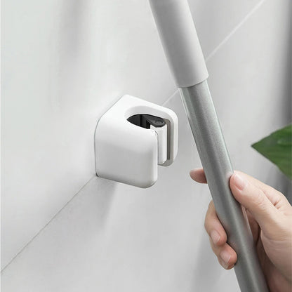 Organizador de Vassoura e Pá - Suporte Adesivo sem Furação para Cozinha e Banheiro