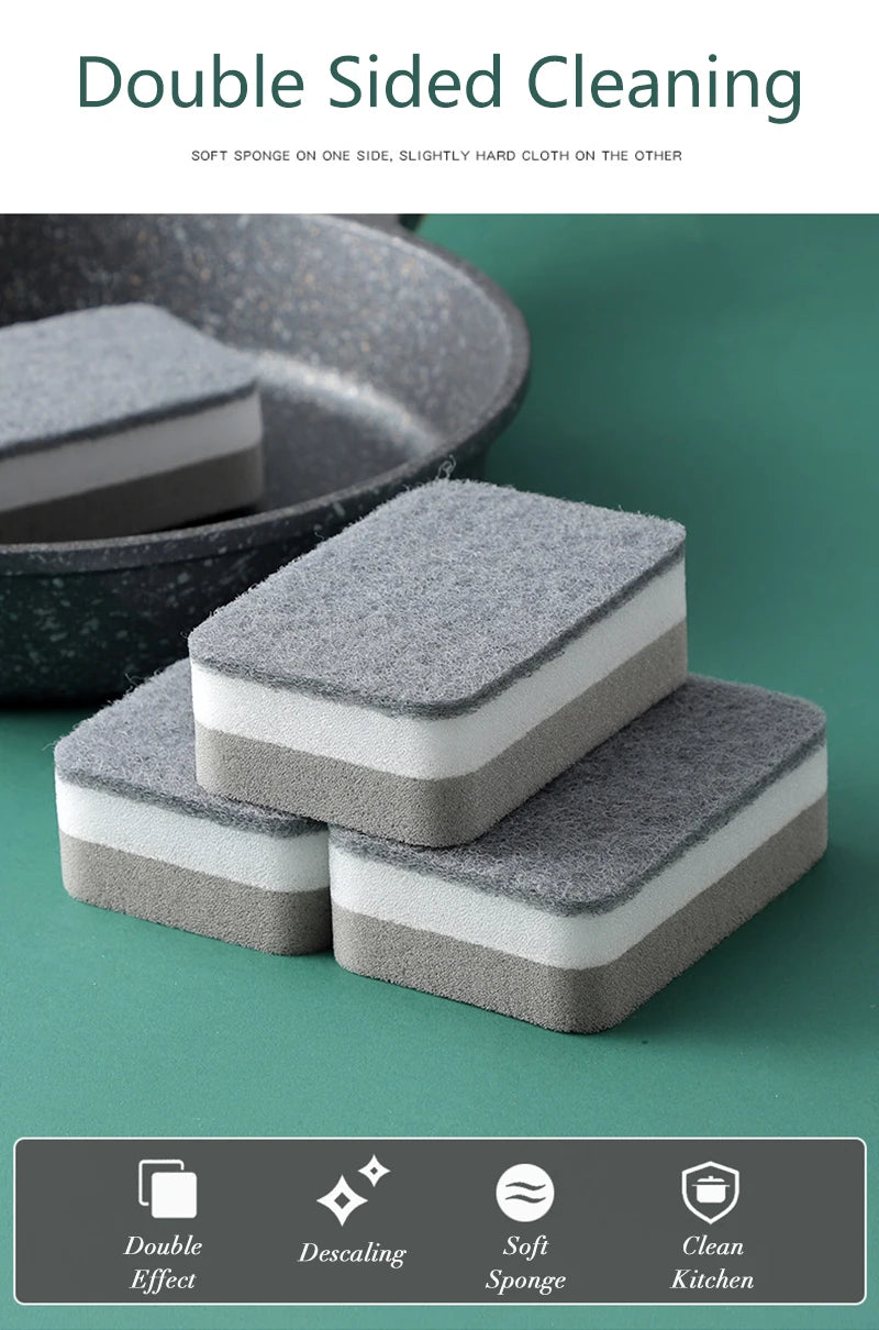 Esponja de Limpeza de Dupla Face com 20 uni.