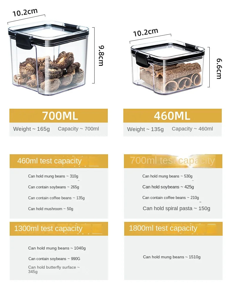 Potes de Armazenamento de Alimentos