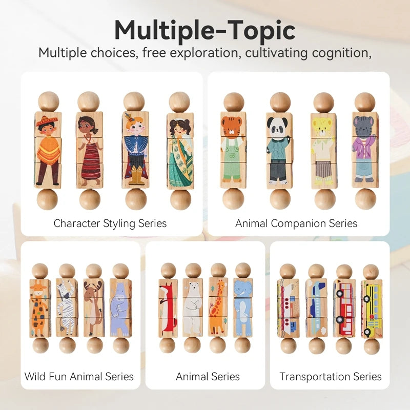 Quebra cabeça giratório 4pcs