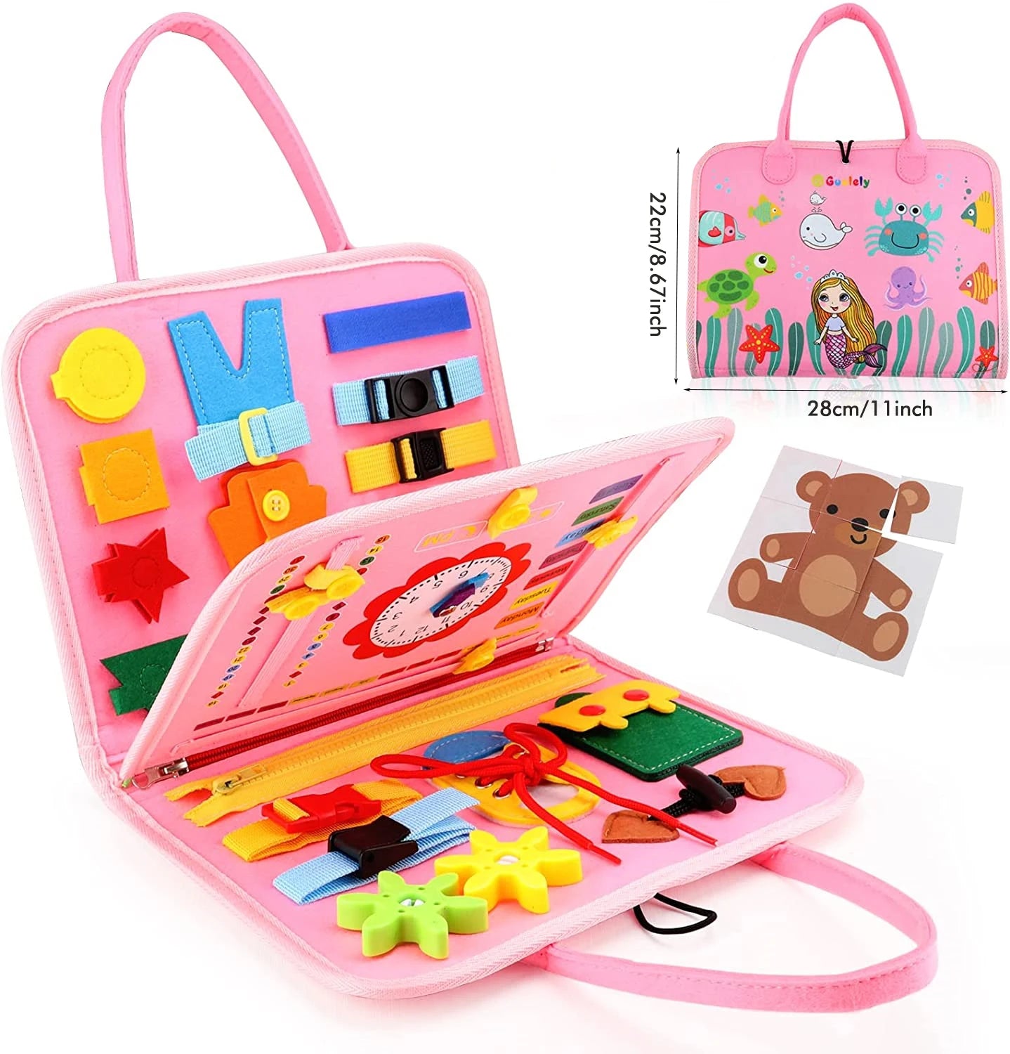 Maleta Temática de Cores para Desenvolvimento Sensorial Tátil