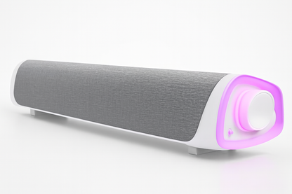 Barra de Som 4D com Subwoofer - Som Estéreo para Notebook e PC